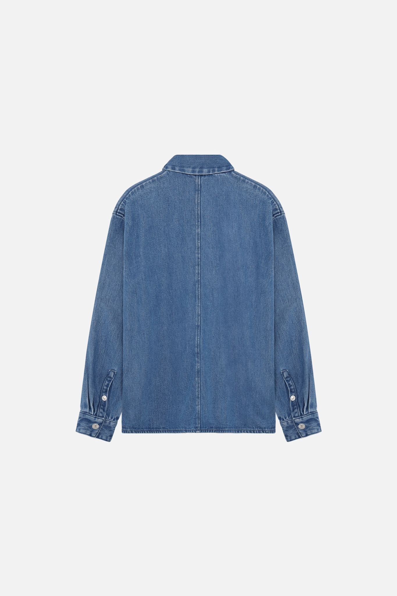 Zayne Denim Zip Shirt - Won Hundred Online Store