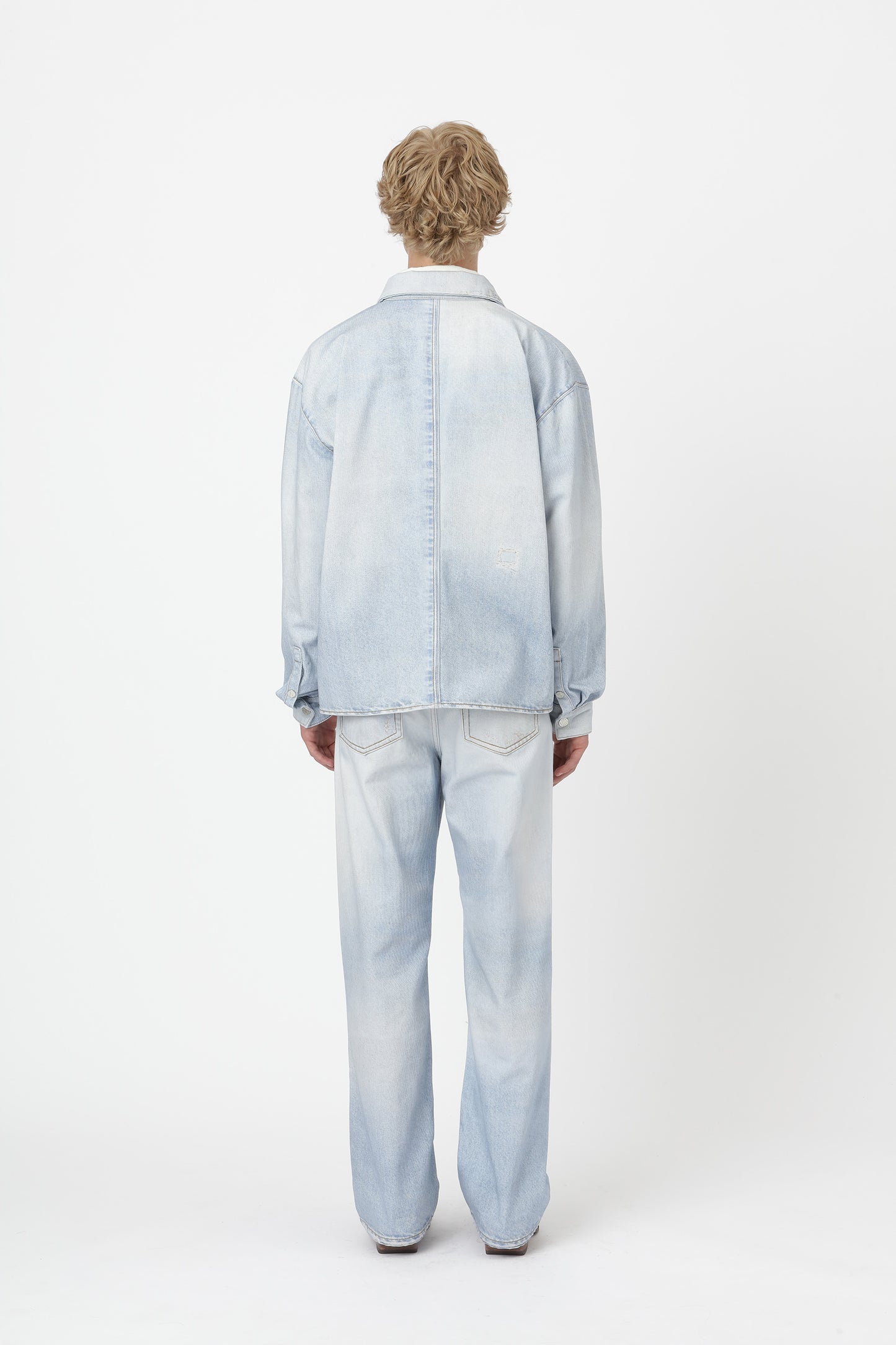 Won Hundred Men Zayne Printed Blue Denim Blue Digital Rinse